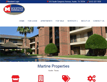 Tablet Screenshot of martineproperties.com